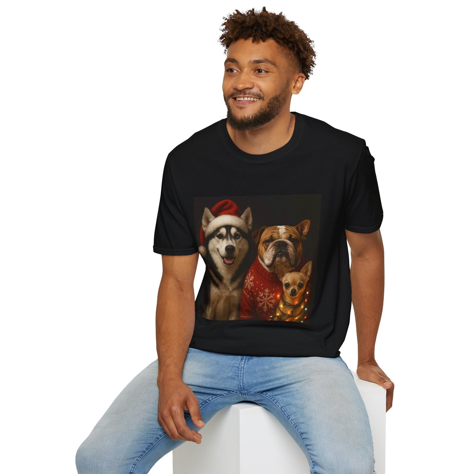 Christmas Dog T-Shirt Printify