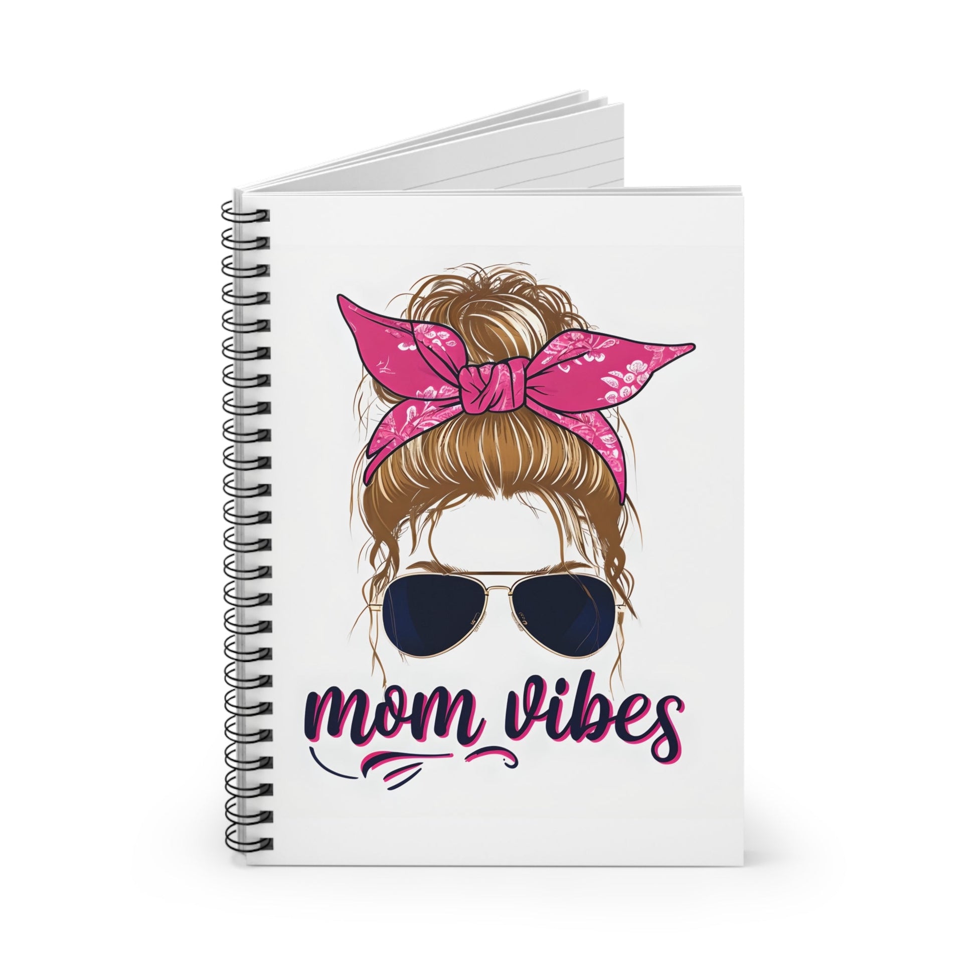 Mom Vibes Spiral Notebook Printify