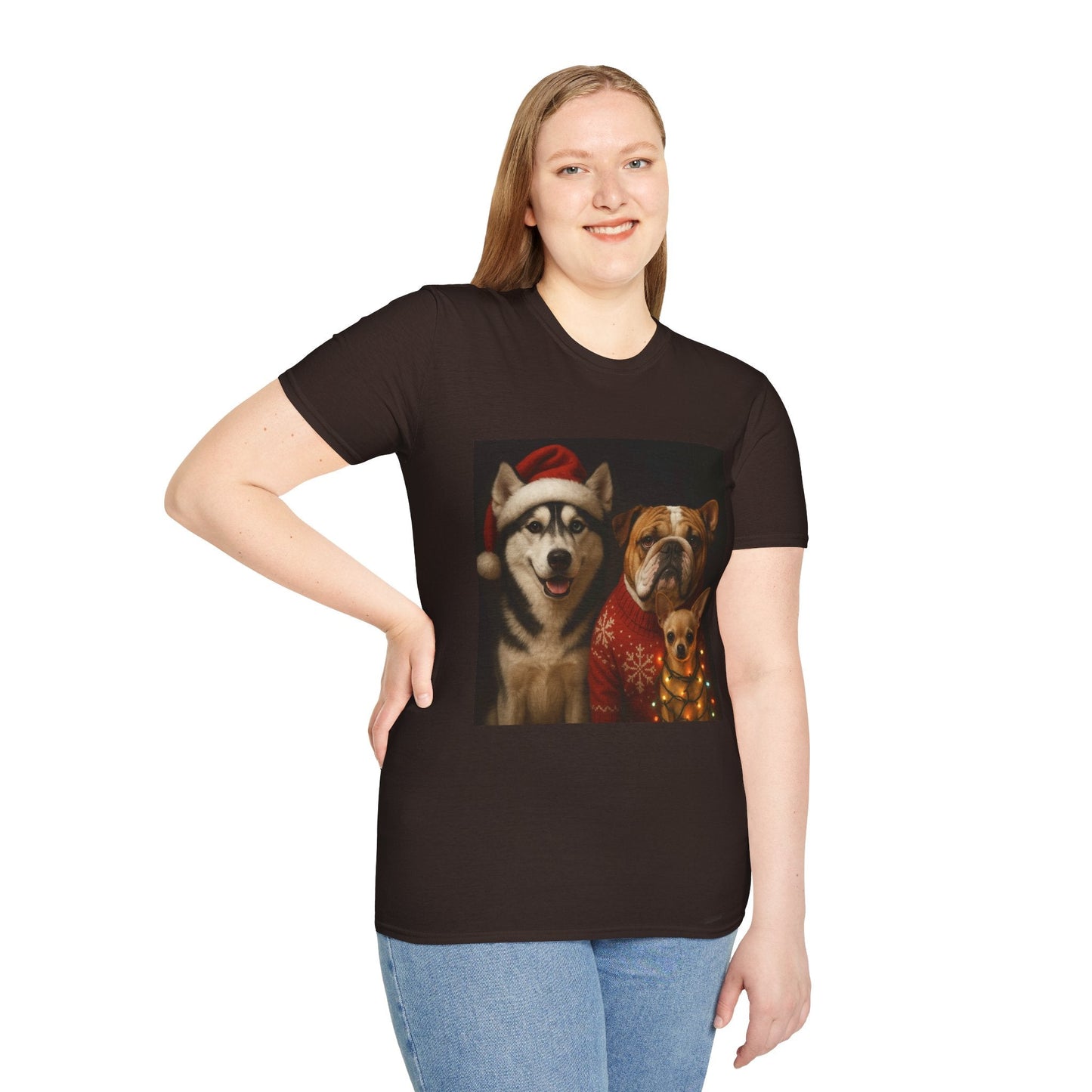 Christmas Dog T-Shirt Printify
