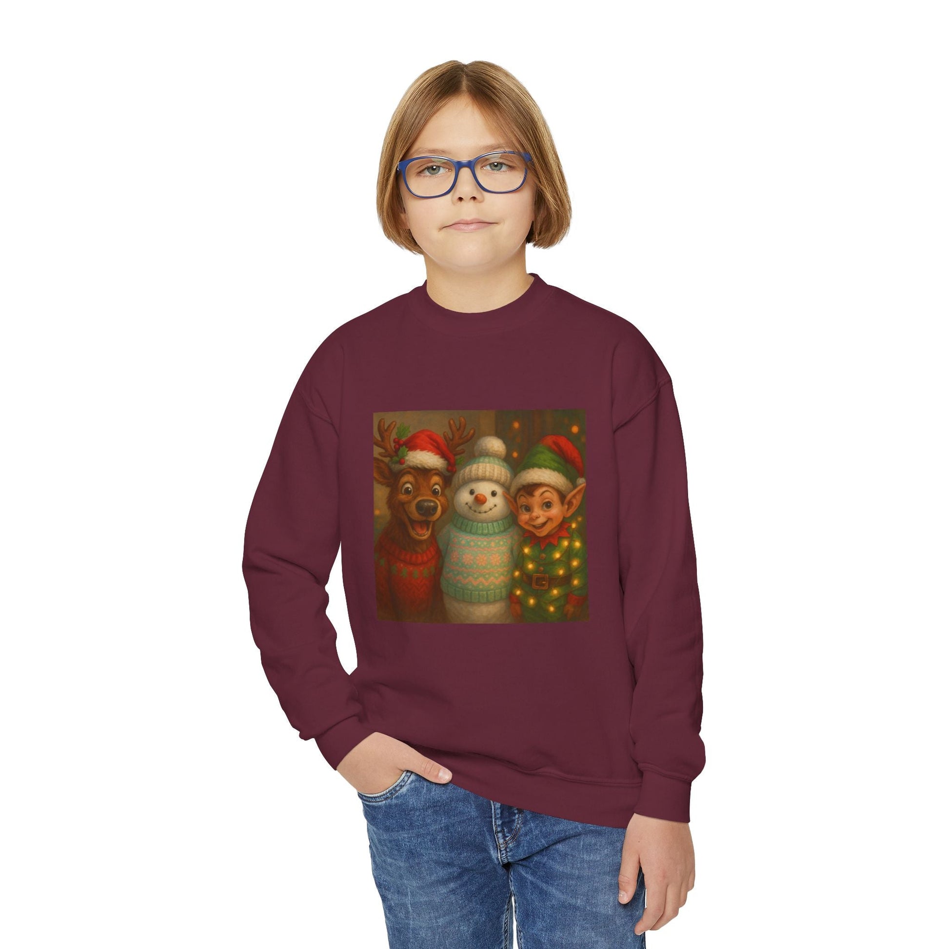 Fun Youth Christmas Sweatshirt Printify
