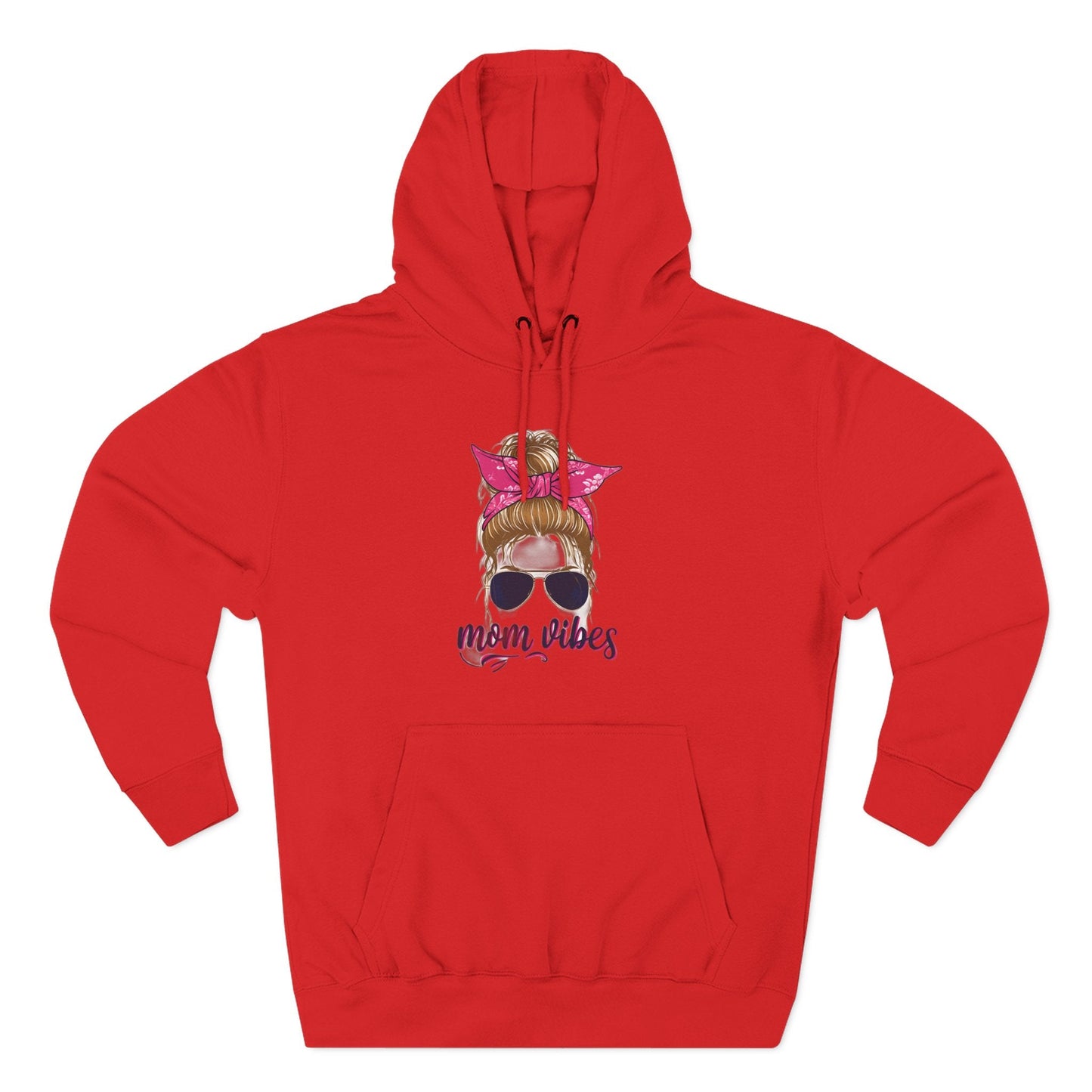 Mom Vibes Fleece Hoodie Printify