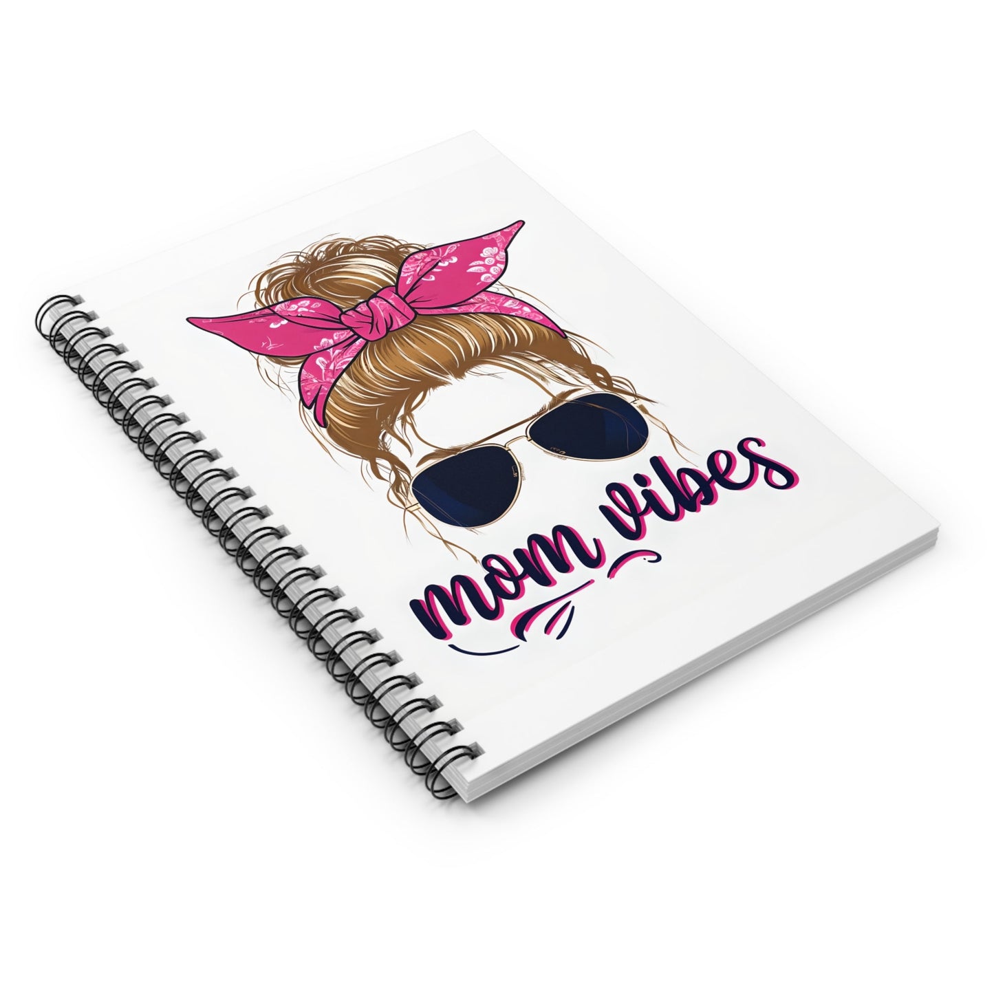 Mom Vibes Spiral Notebook Printify