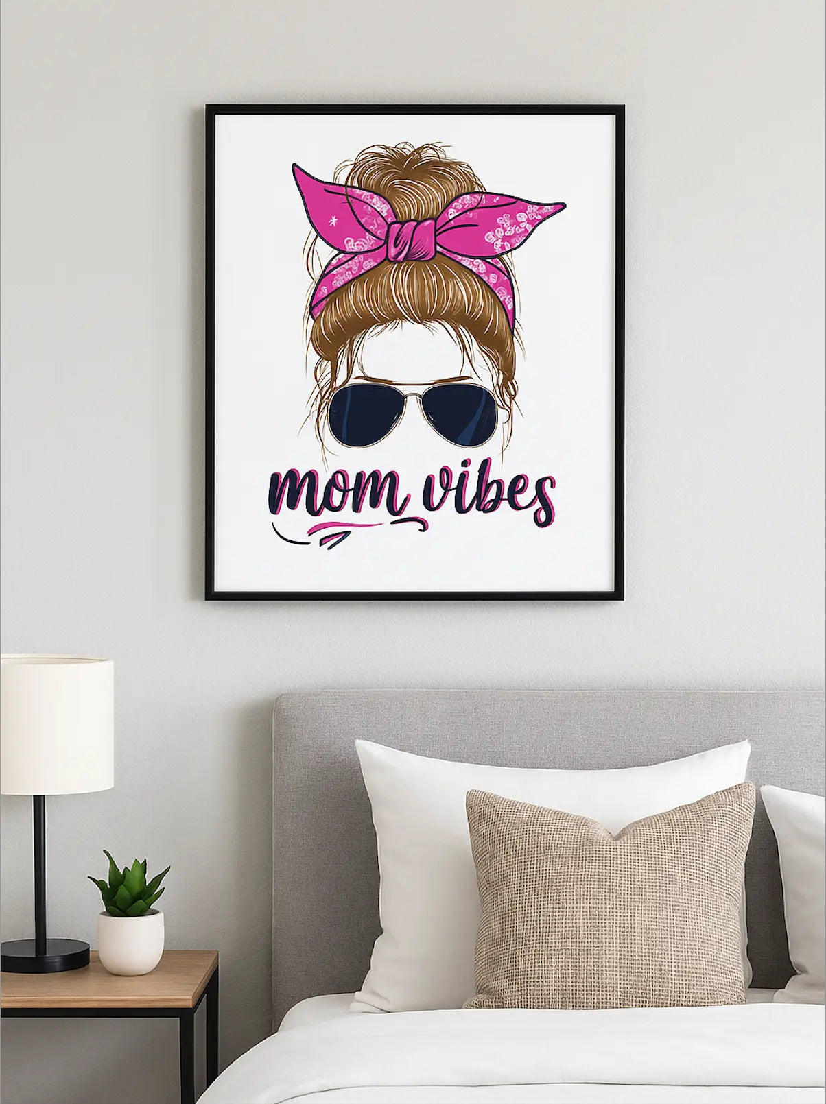 Mom Vibes Wall Art Printify