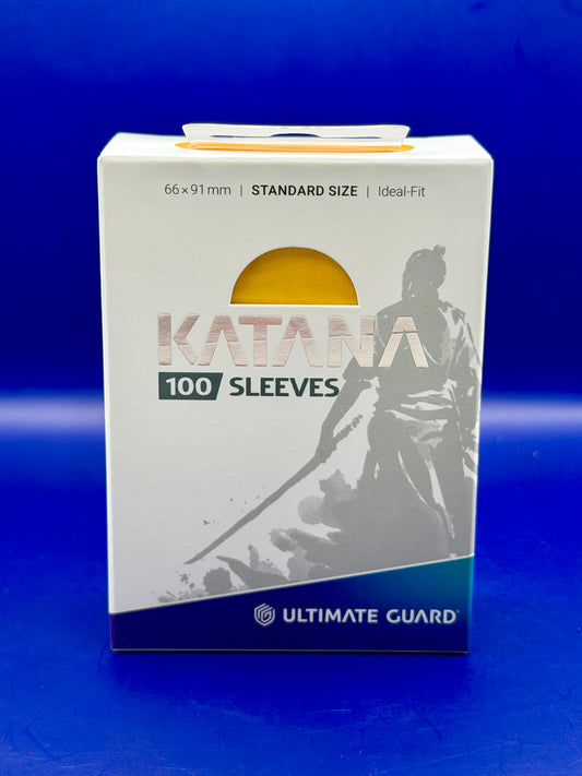 Ultimate Guard Katana Sleeves – Yellow (100 Standard Size Sleeves)