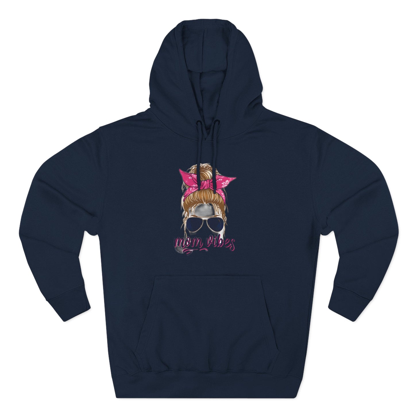 Mom Vibes Fleece Hoodie Printify