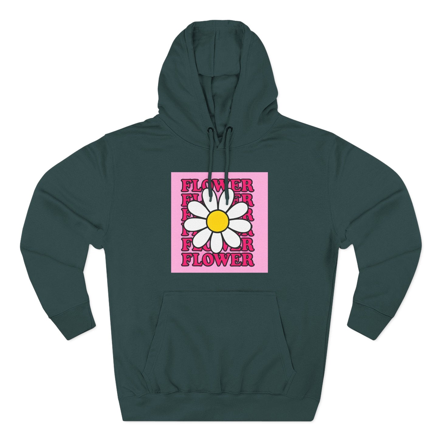 Pink Daisy Hoodie Printify