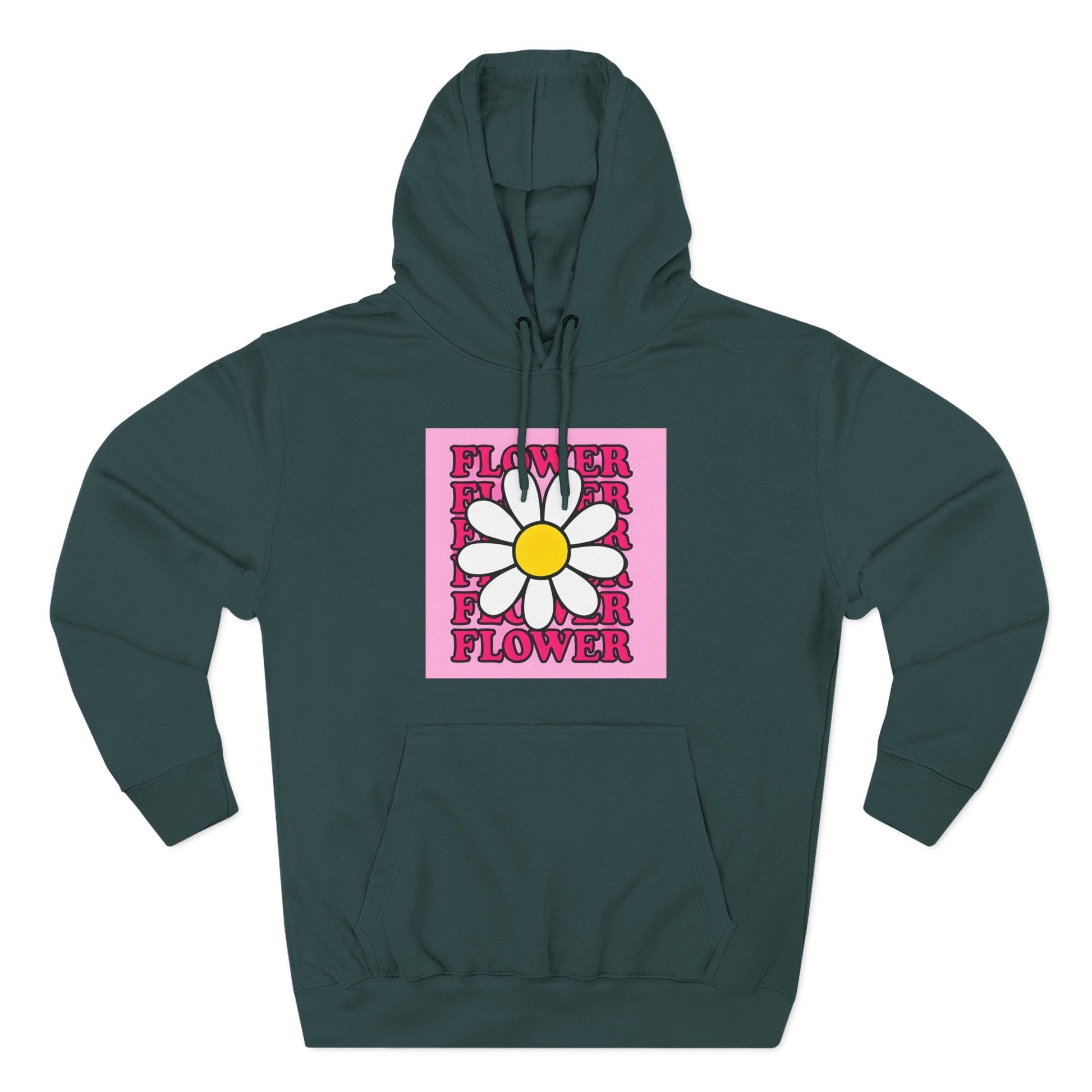 Pink Daisy Hoodie Printify