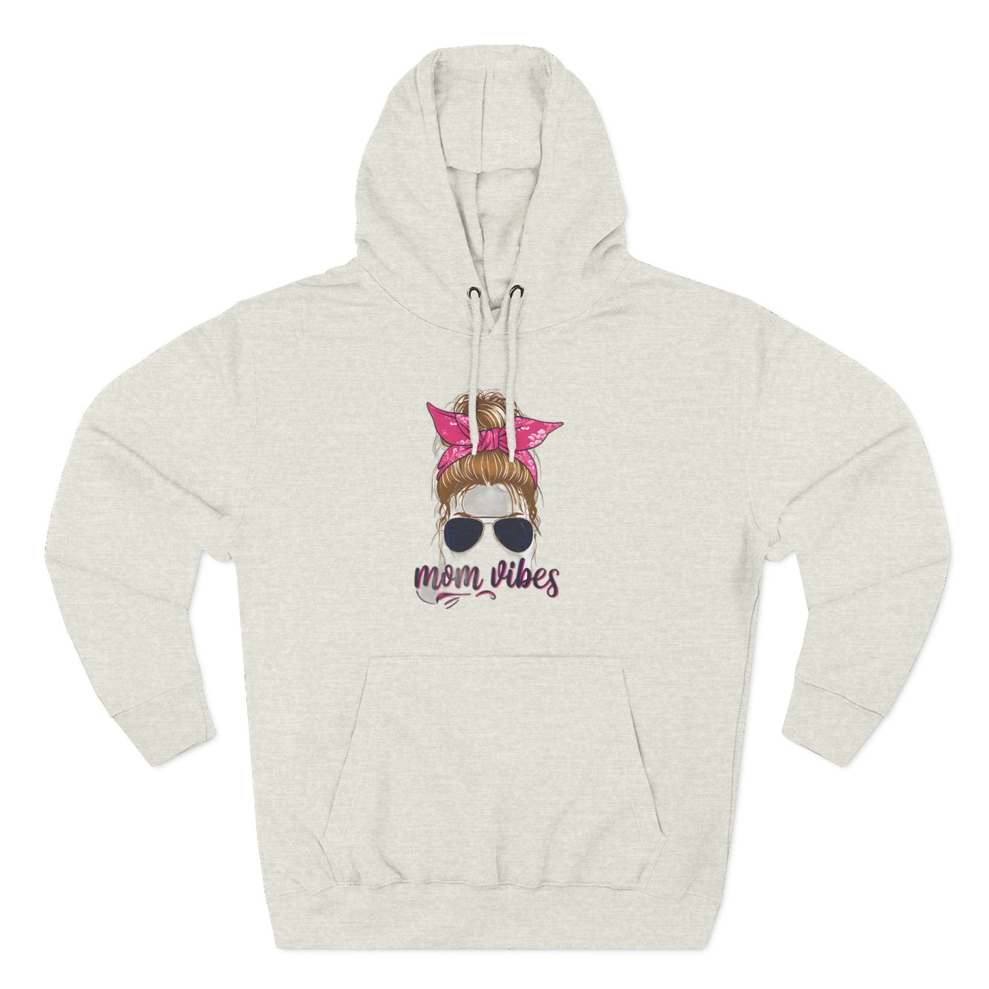 Mom Vibes Fleece Hoodie Printify
