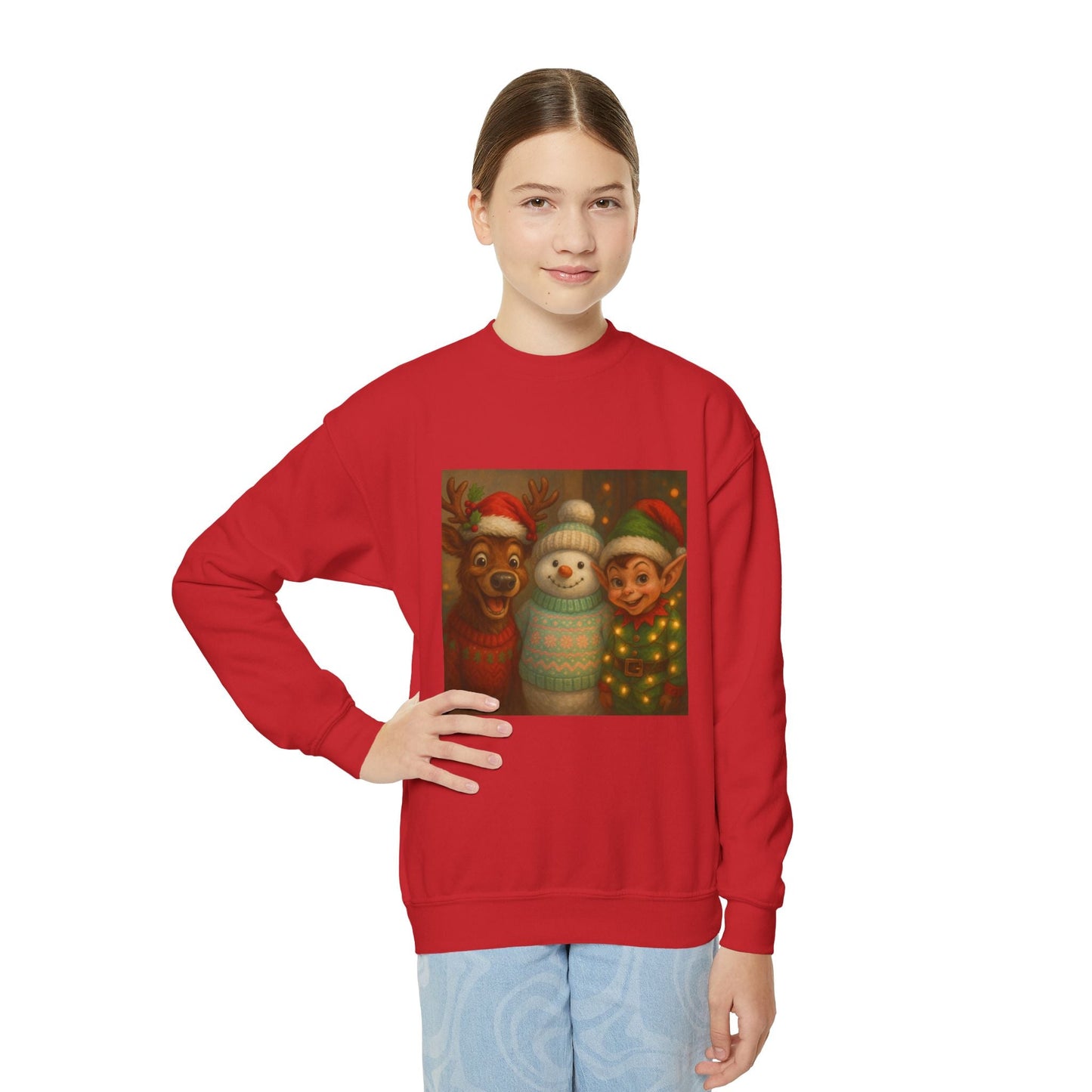 Fun Youth Christmas Sweatshirt Printify