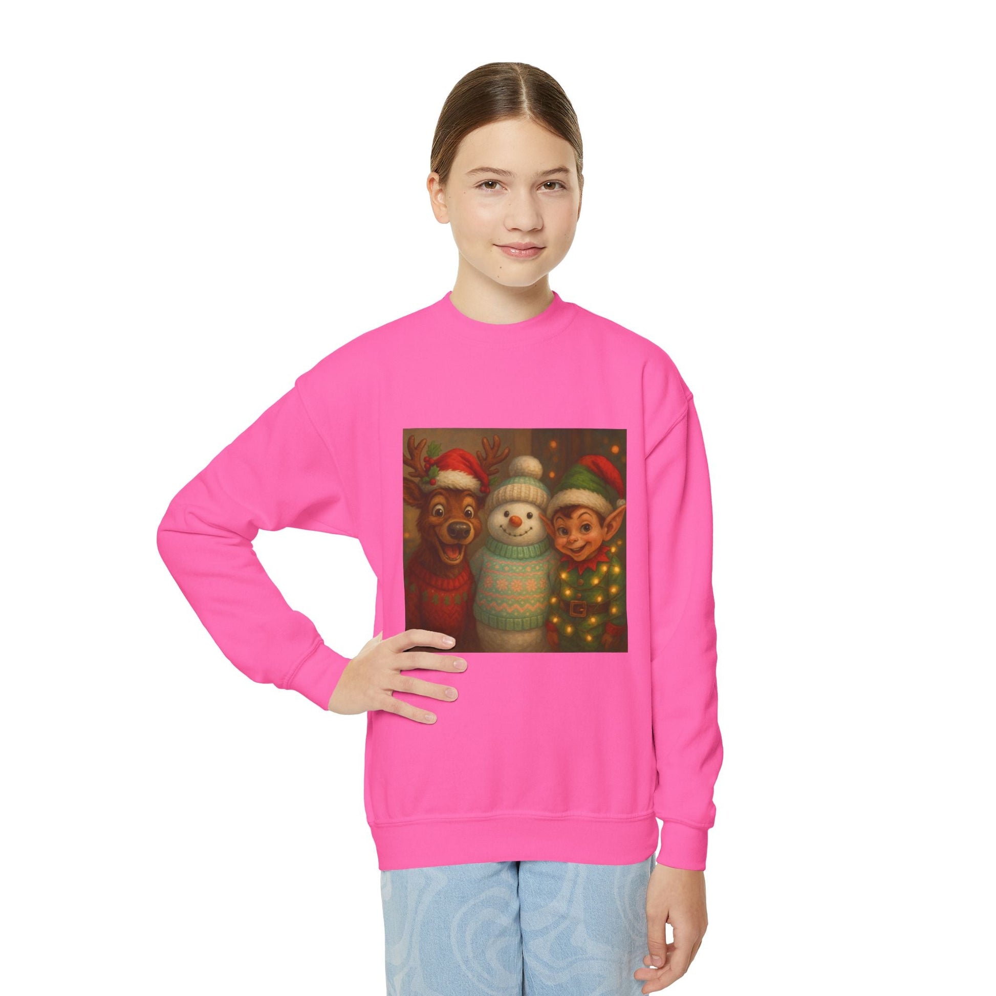 Fun Youth Christmas Sweatshirt Printify