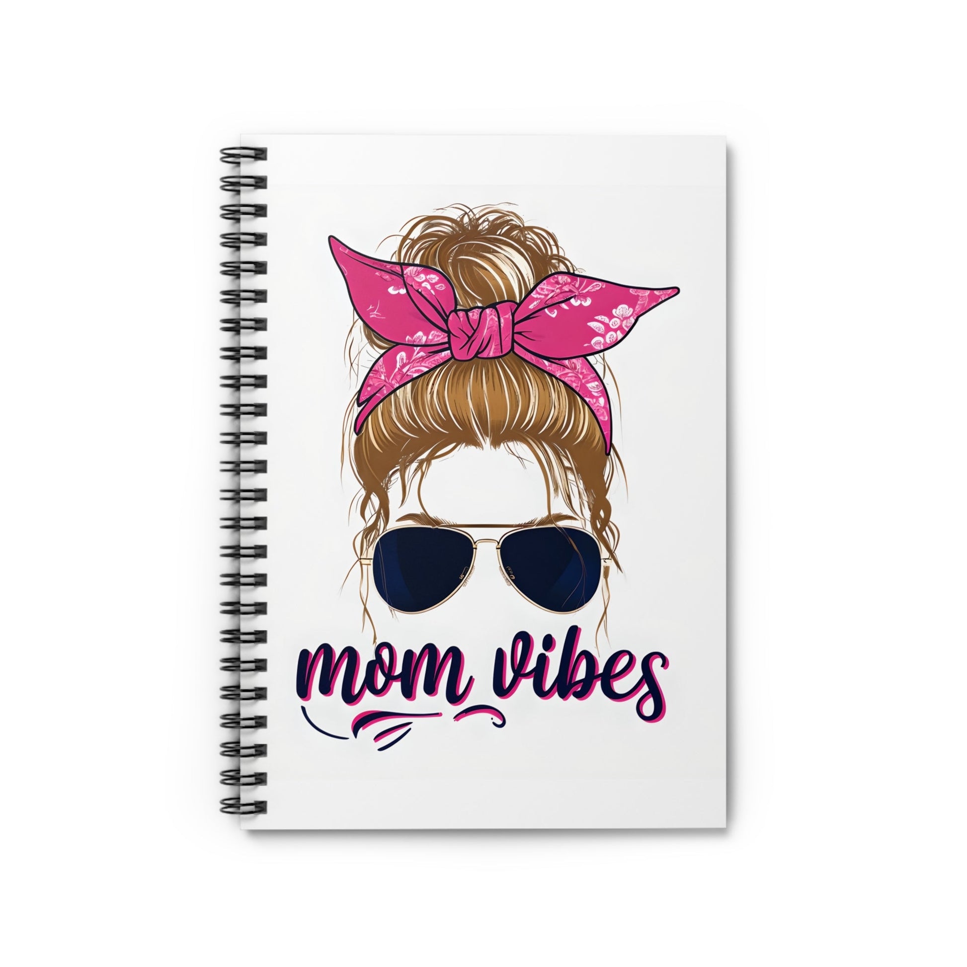 Mom Vibes Spiral Notebook Printify