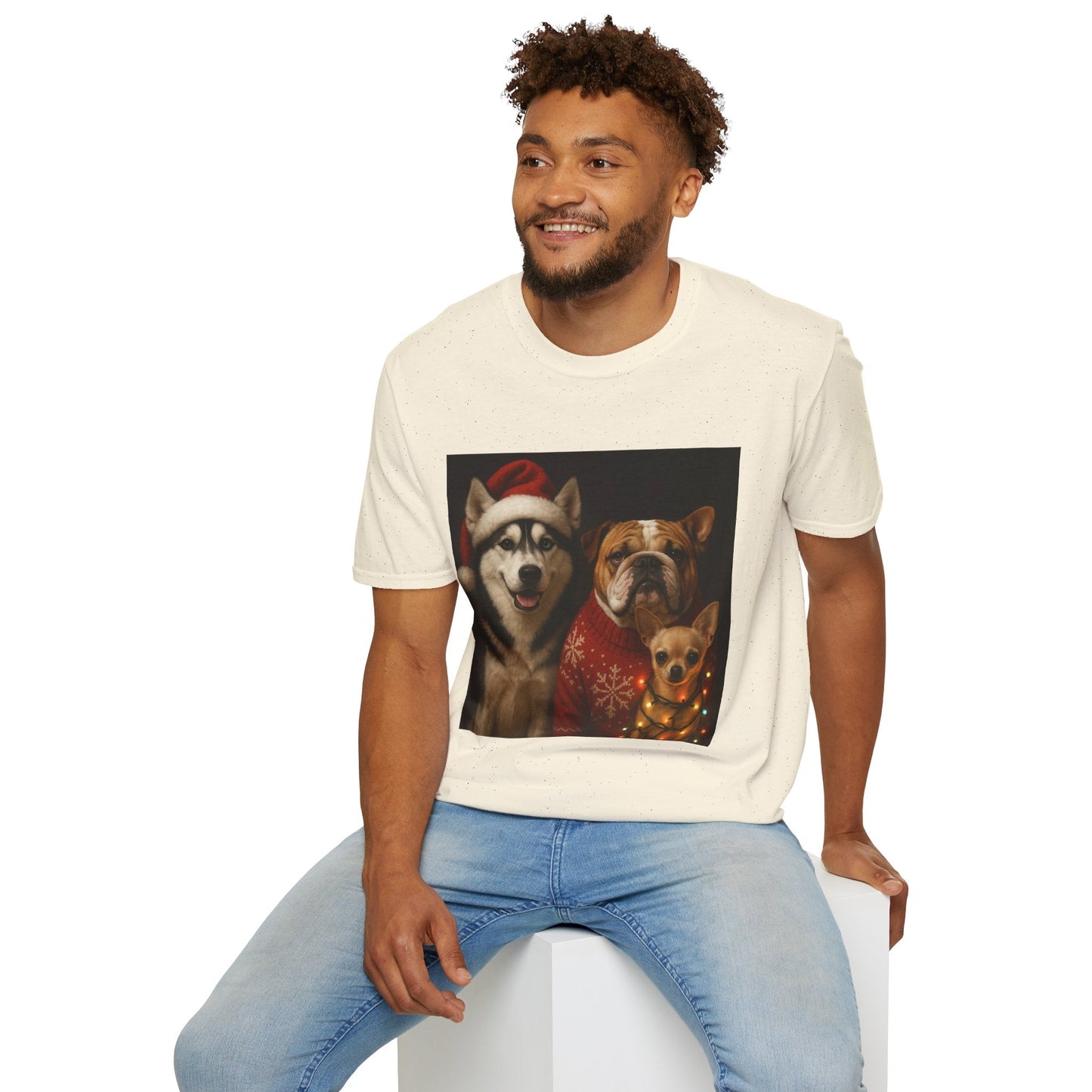 Christmas Dog T-Shirt Printify