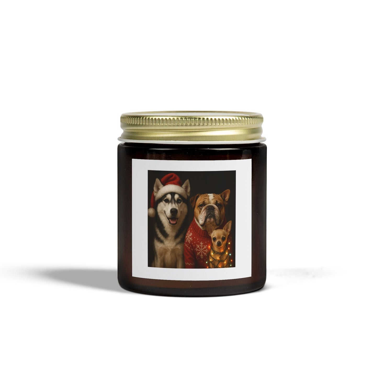 Festive Dog-Themed Scented Candles Printify