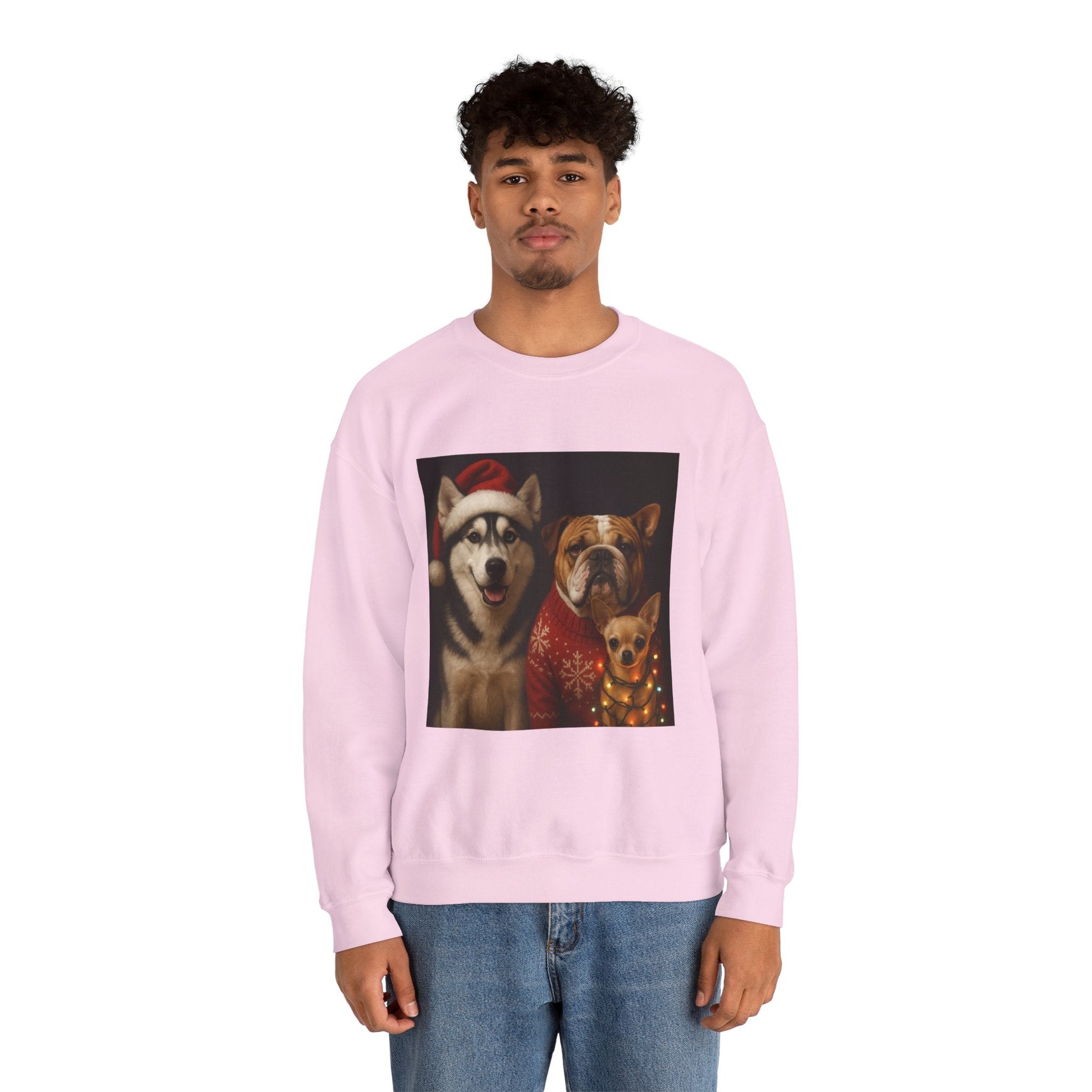 Festive Dog Sweatshirt Printify