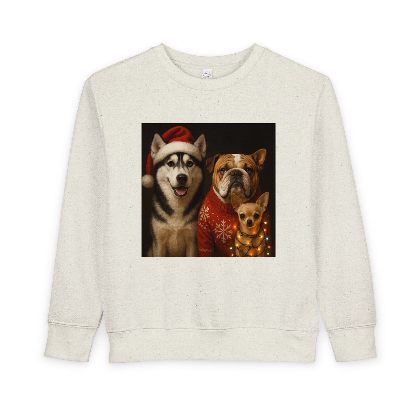Festive Pet-Themed Toddler Sweatshirt Printify