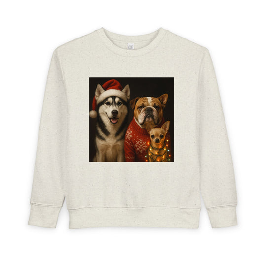 Festive Pet-Themed Toddler Sweatshirt Printify