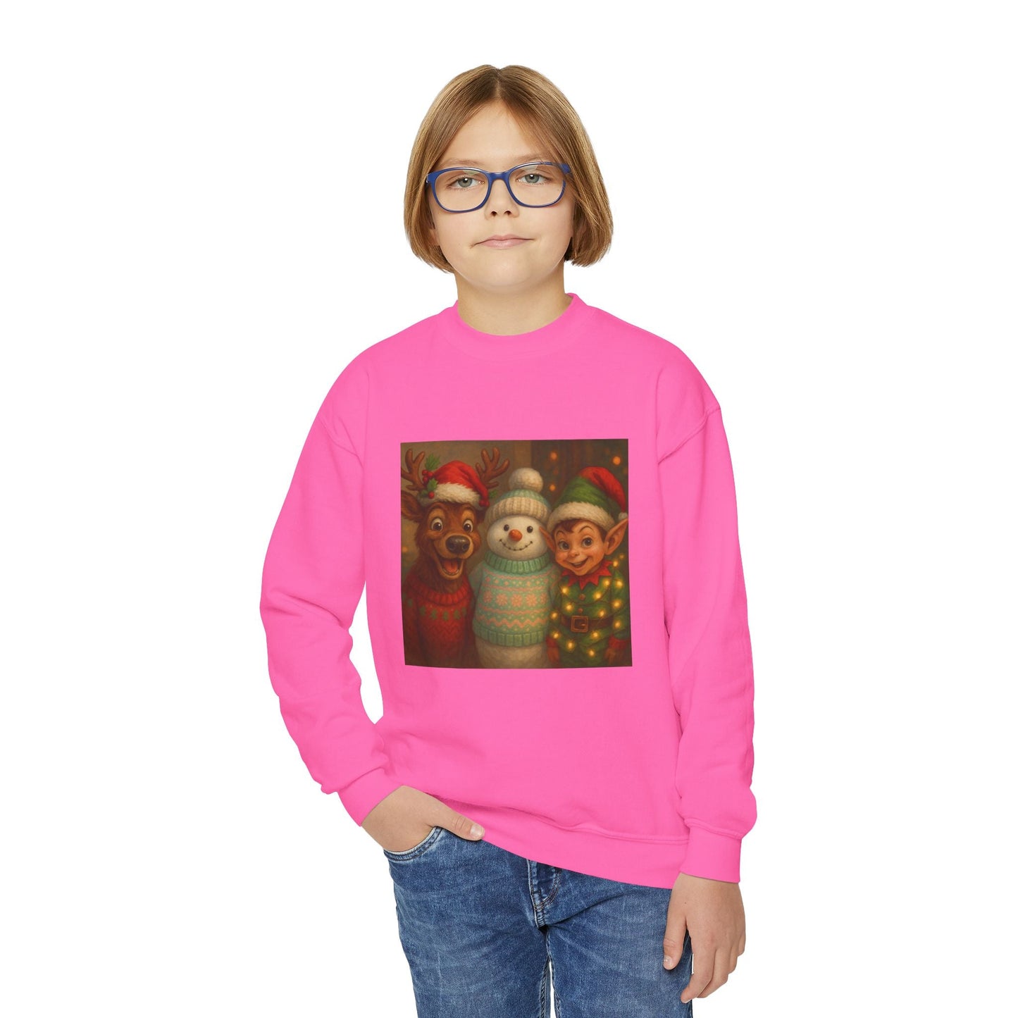 Fun Youth Christmas Sweatshirt Printify