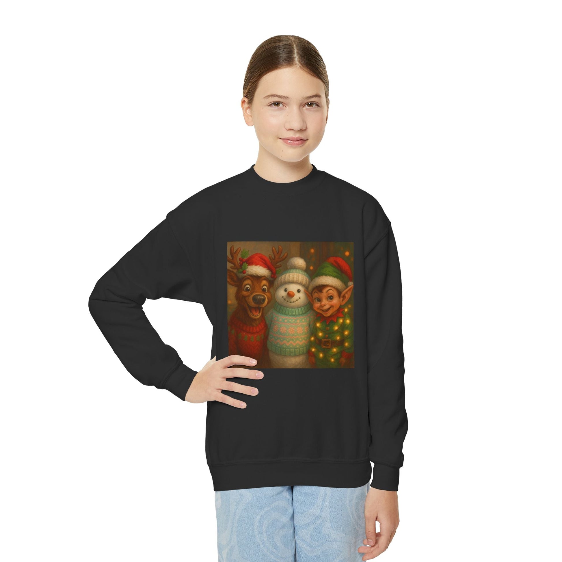 Fun Youth Christmas Sweatshirt Printify