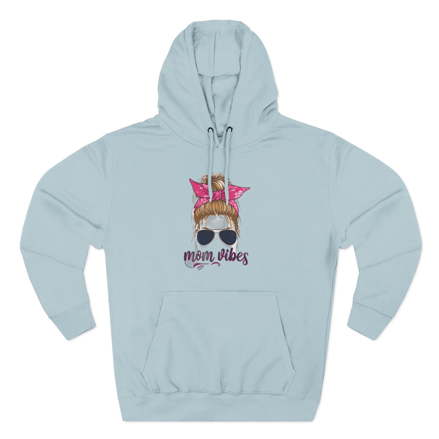 Mom Vibes Fleece Hoodie Printify