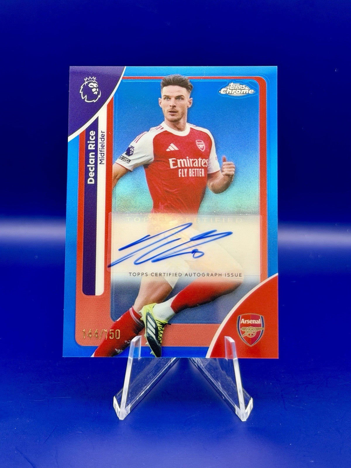Topps Chrome Premier League 2026 Declan Rice Arsenal Auto /150