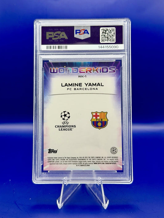 2024-25  Topps UCC Lamine Yamal Barcelona Wonderkids Gold Starball  /50 PSA 10