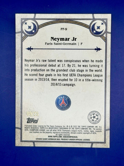 2022 Topps Merlin Neymar Prophecy Fulfilled Brazil PSG /25