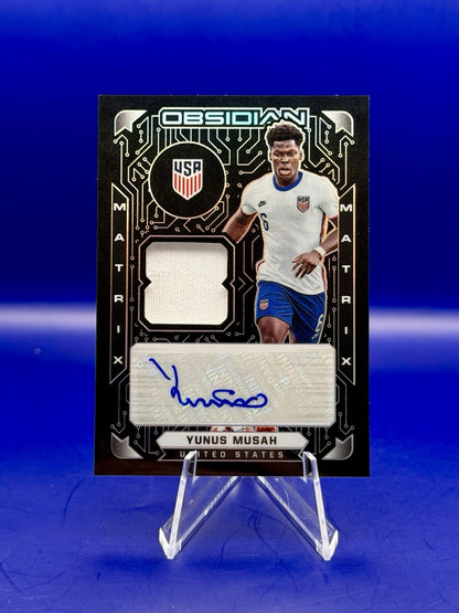 2021/22 Panini Obsidian Yunus Musah USA Patch Auto /149