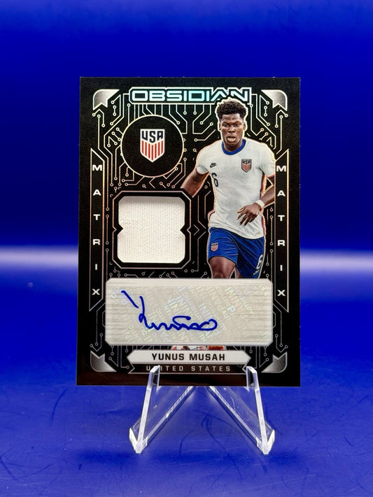 2021/22 Panini Obsidian Yunus Musah USA Patch Auto /149