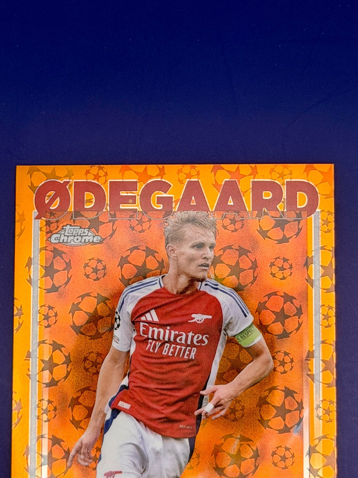 2025 Topps Chrome Martin Odegaard Orange Logofractor Starball 20/25