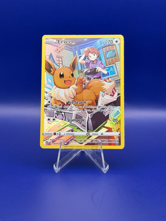 Pokemon TCG Card Eevee TG11/TG30 Brilliant Stars Trainer Gallery - Excellent 