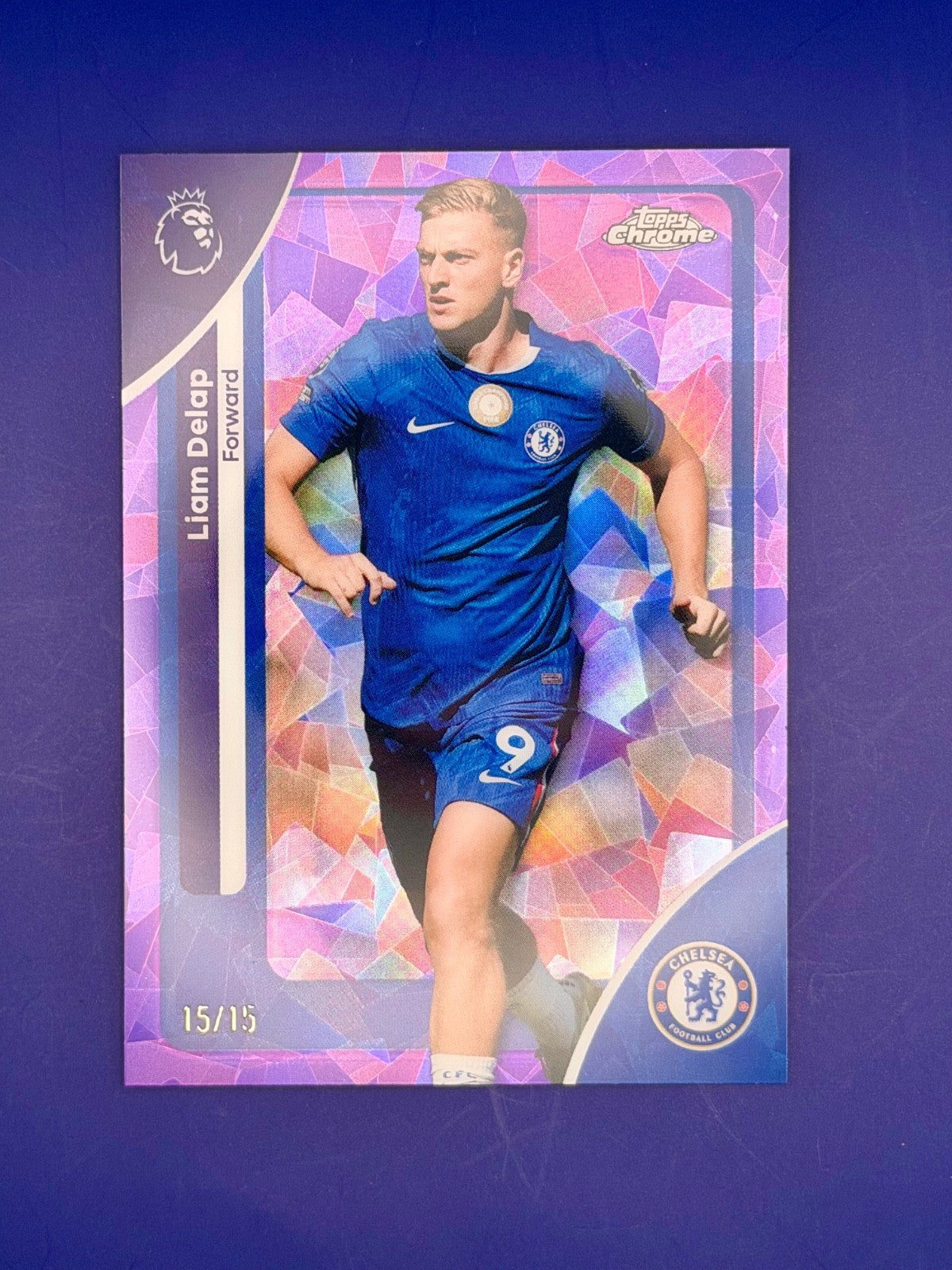 2025-26 Topps Chrome Liam Delap Achelsea Purple Refractor /15