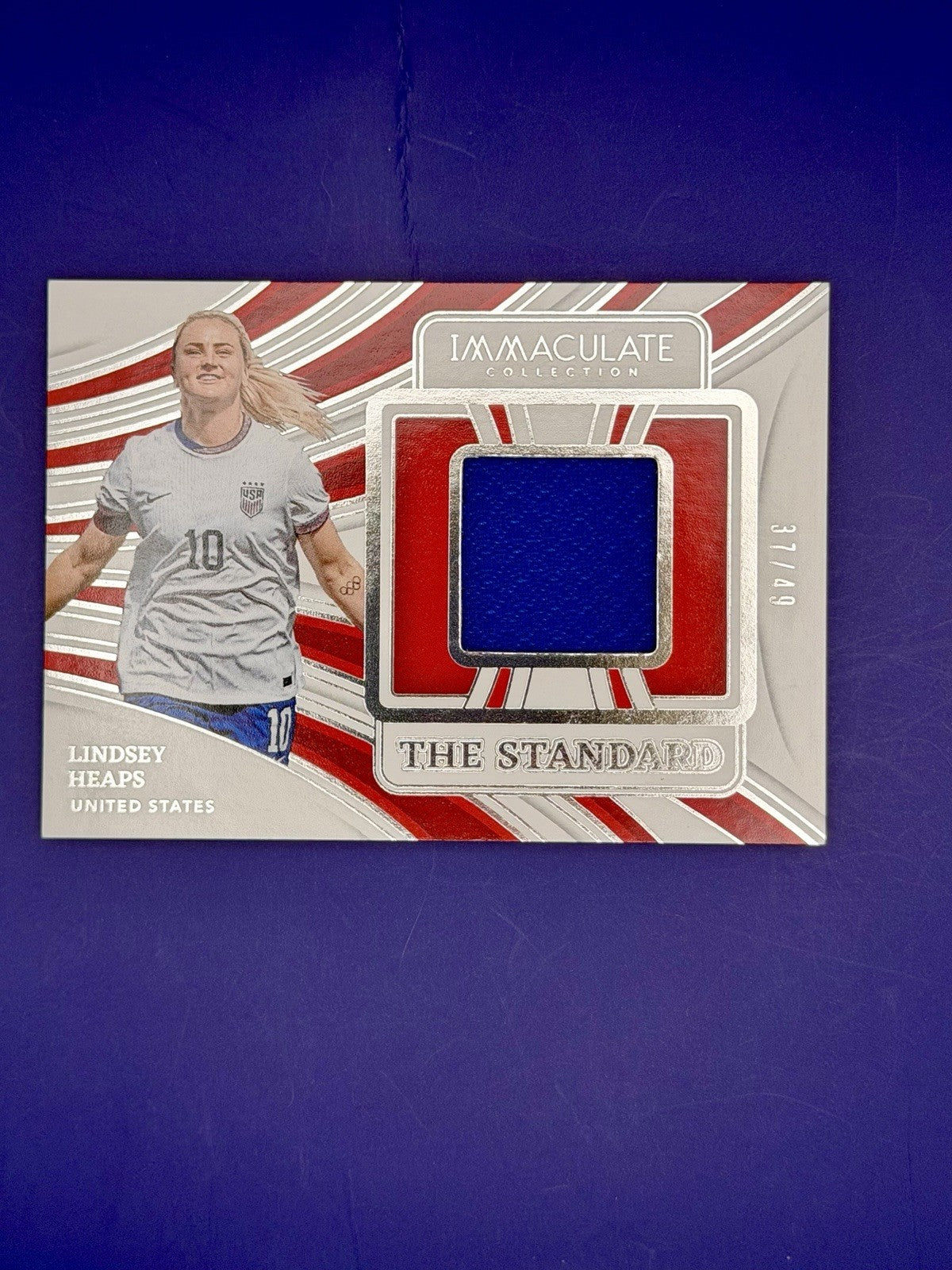 2024-25 Panini Immaculate Collection The Standard Lindsey Heaps USA Patch /49