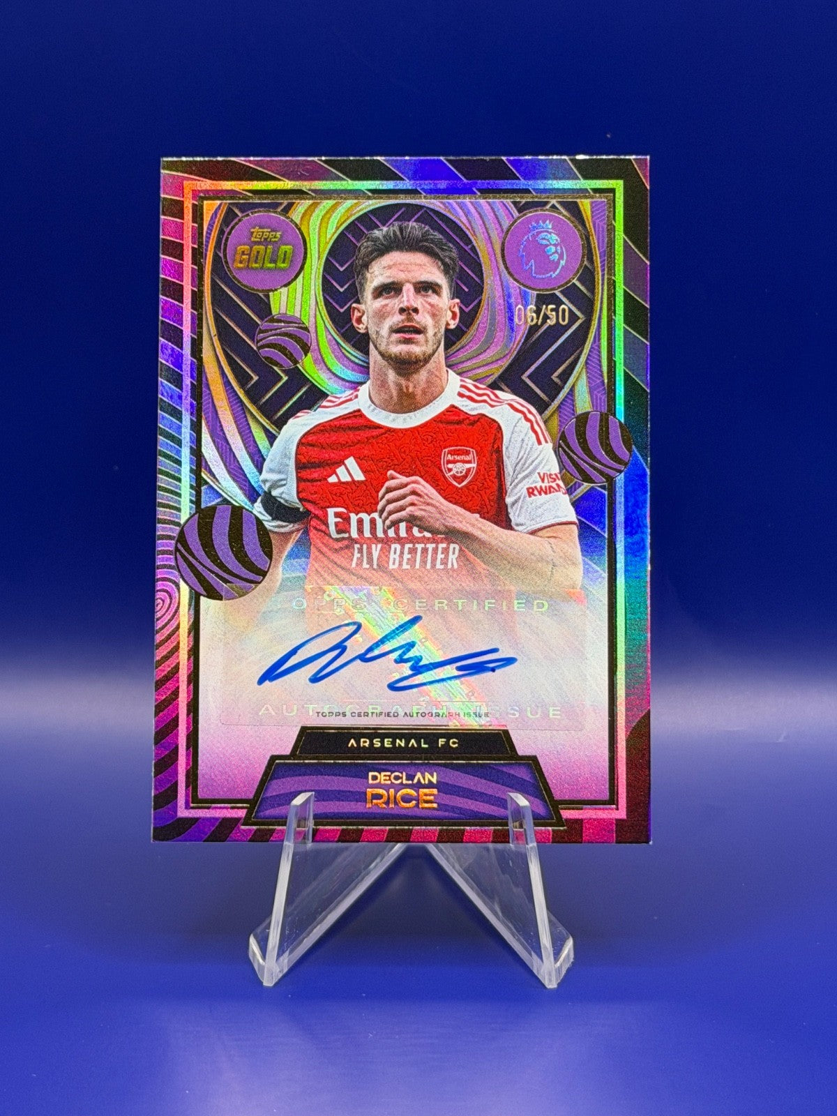 Topps Gold 25/26 Declan Rice Auto 06/50