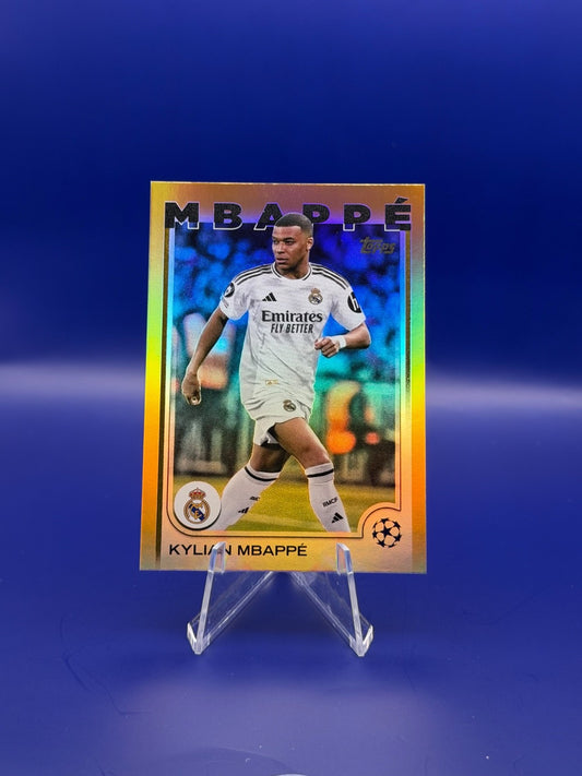 2025 Topps UCC Kylian Mbappe Real Madrid Gold Refractor /50