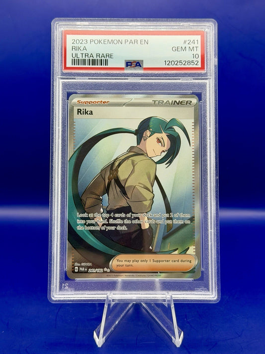 PSA 10 Pokémon TCG Rika Paradox Rift 241/182 Holo Ultra Rare