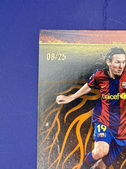topps ucc flagship 2025/26 roots Lionel Messi FC Barcelona Orange /25
