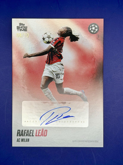 2025 Tops UCC Showtime Spotlight AC Milan Portugal Rafael Leao Auto /10