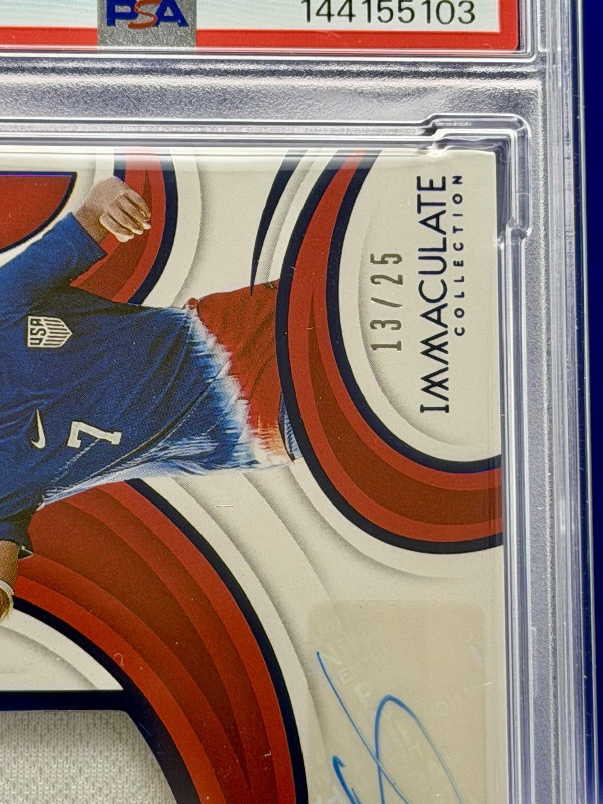 2024-25 Immaculate Cavan Sullivan Premium Swatch Auto Sapphire /25