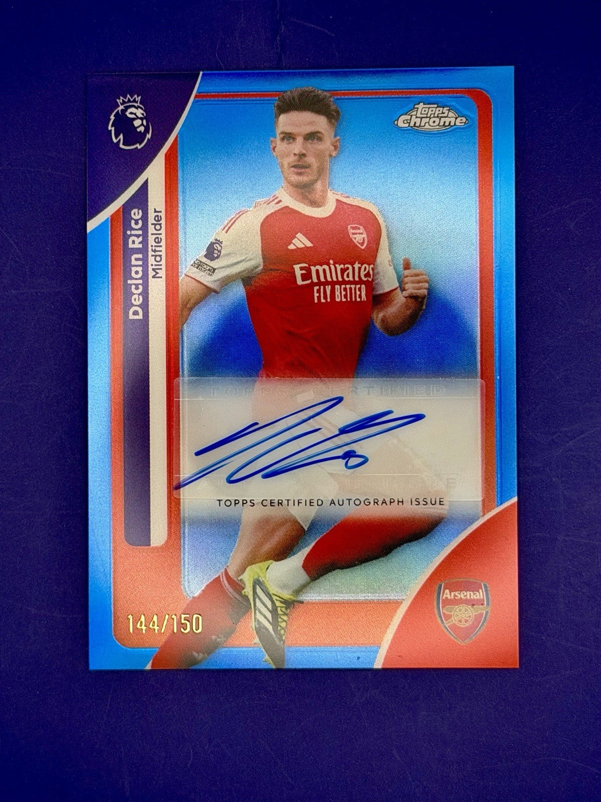 Topps Chrome Premier League 2026 Declan Rice Arsenal Auto /150