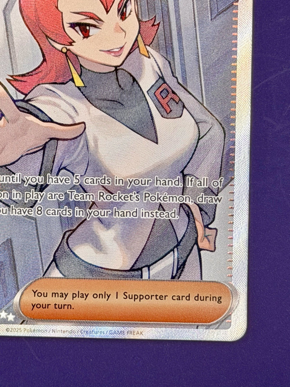 Team Rocket’s Ariana 224/182 Destined Rivals Pokemon Rare Holo TCG Card