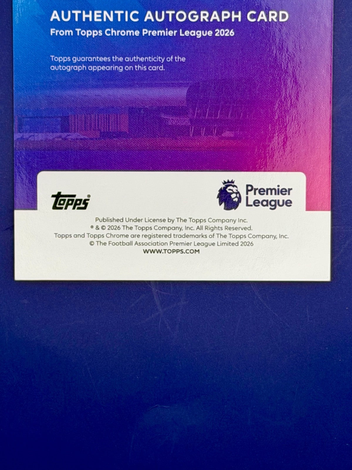 2025-26 Topps Chrome Premier League Tyler Dibling Black Geometric Auto 1/10