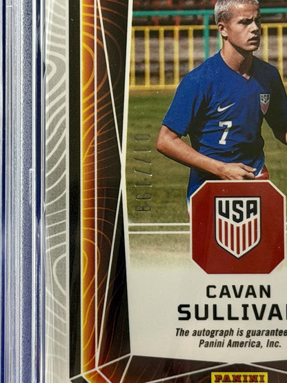 2024-25 Obsidian Cavan Sullivan Magma Auto /199 RC PSA 8 USA