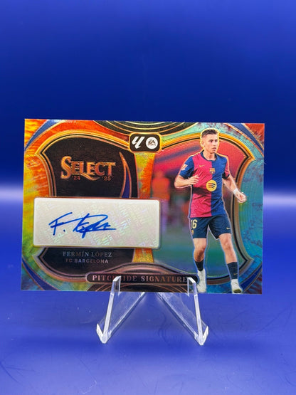 FERMIN LOPEZ 2024-25 PANINI SELECT LA LIGA PITCHSIDE TIE-DYE PRIZM AUTO 12/25