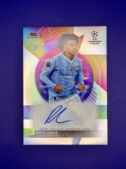 2023-24 Topps Finest Uefa Club Competitions - Autographs Rico Lewis #A-Rc (AU)