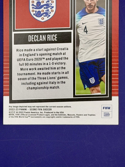 2022-23 Panini - Score FIFA Soccer Declan Rice England Purple Refractor/15