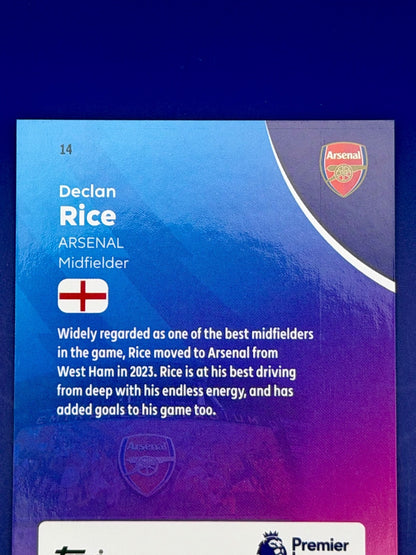 2025-26 Topps Chrome Declan Rice Arsenal Gold Refractor /50