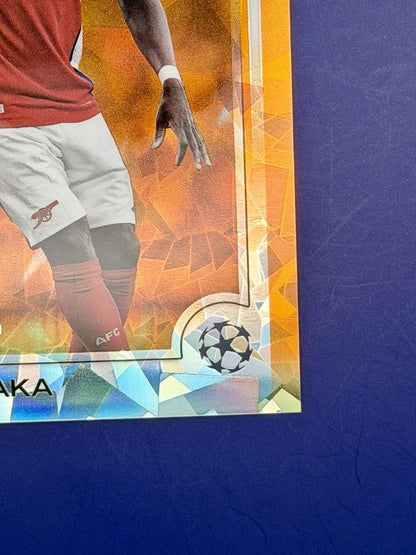 2023-24 Topps Chrome UCC Bukayo Saka Arsenal Orange /25