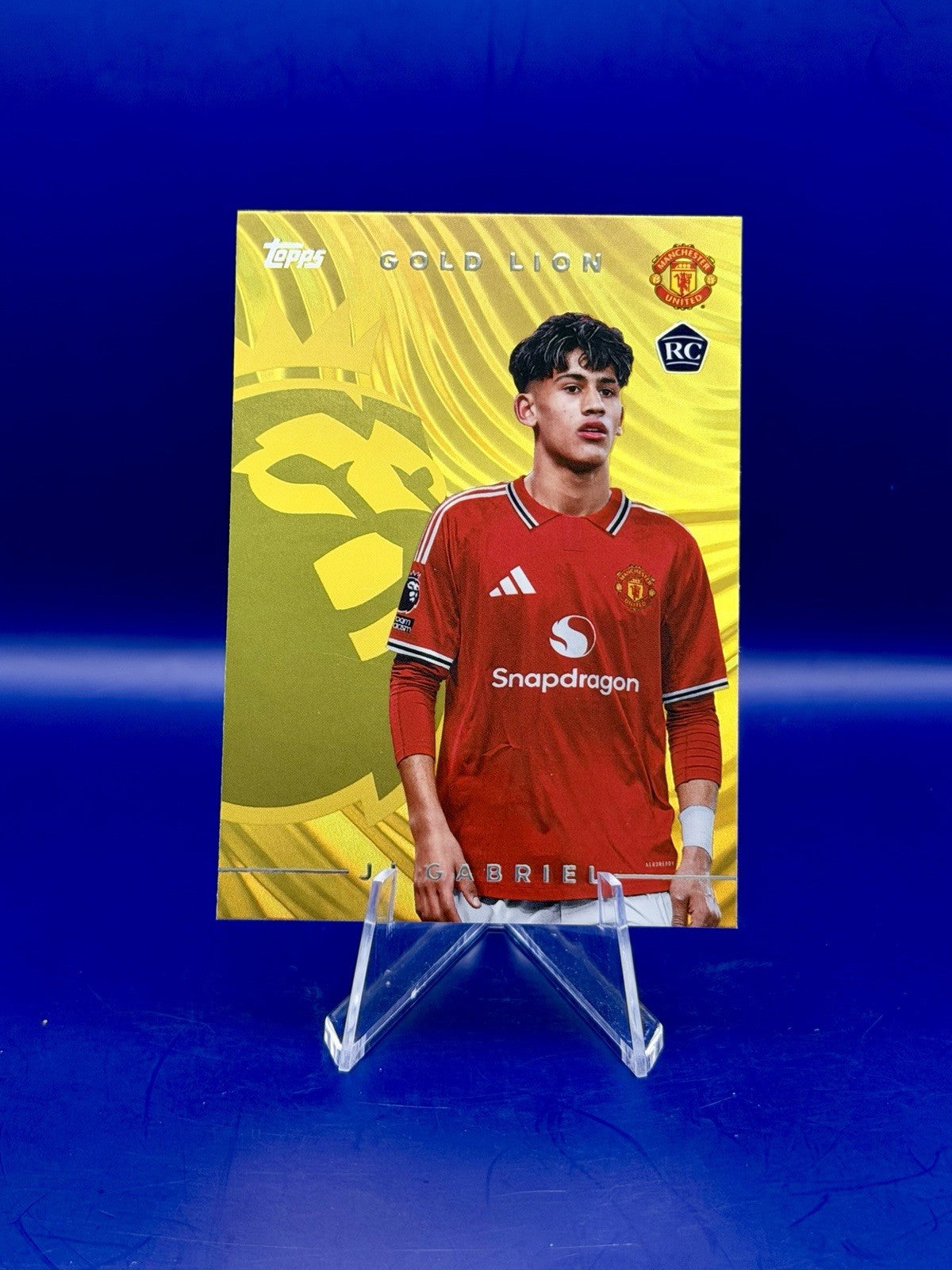 Topps Premier League 2026/27 JJ Gabriel Manchester United Rookie Gold lion