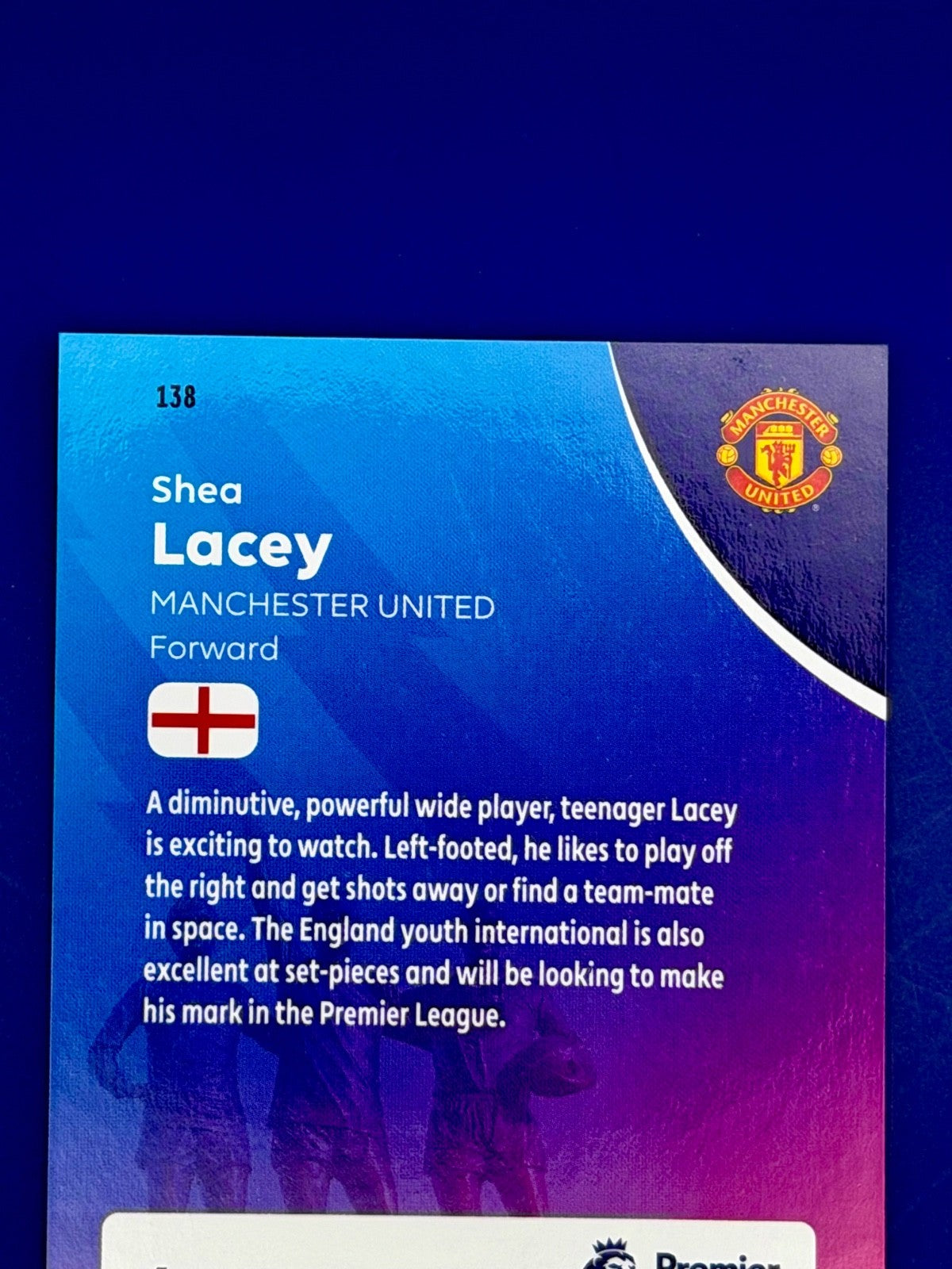 2025-26 Topps Chrome Shea Lacey Rookie Man Utd Gold Wave Refractor /275