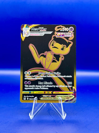 Pokémon Fusion Strike - Mew VMax Black And Gold - TG30/TG30 